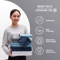 1800 ensemble de literie rayé toutes tailles ensemble de draps en microfibre brossée douce