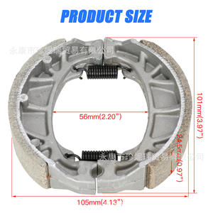 Zhen Nirui Motorcycle <b>Brake</b> Shoes For Ct200 105mm <b>Drum</b> <b>Brake</b> Pads Semi Metallic Replacement Parts - Product Image 4