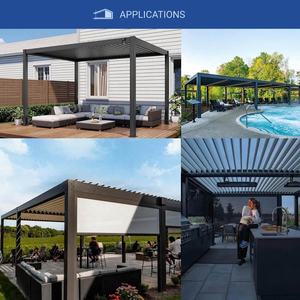 Pergola Bioclimatique en Aluminium pour Extérieur, Vente en Gros Usine, Ensemble de Jardin, Anti-UV, Anti-rouille, Écologique, Étanche, Certifié CE - Product Image 4