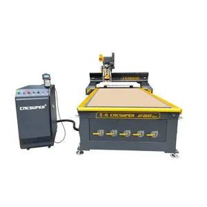 New Brand 1325 ATC CNC Router For Furniture Cabinet 9kw Spindle Auto Tool Changer Wood CNC Machine With Vacuum Table