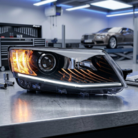 Conjunto de Faros Delanteros para Skoda Octavia 2015-2017, Actualizados con LED, DRL, Lente de Proyector
