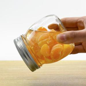 Bán Buôn 380Ml 480Ml 500Ml Vòng Hình Dạng Đồng Bằng Rõ Ràng <span class=keywords><strong>Mason</strong></span> Lọ Thủy Tinh Với Snap Kim Loại Nắp - Product Image 2