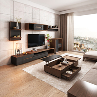 Table basse moderne en bois avec plateau relevable, design multifonctionnel, rangement dissimulé, meubles de salon modernes
