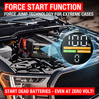 Démarreur de voiture portable 3400A 16000mAh, batterie externe, lampe LED, booster de batterie de voiture, compresseur d'air, gonfleur de pneus pour camion