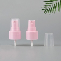 Buse de pulvérisateur à pompe en plastique rose brillant 24/410 PP pour parfum maquillage presse à eau-Type demi-couvercle buse de pulvérisation pratique