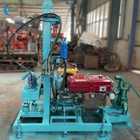 Foreuse rotative pour puits d'eau - Modèle YCS-130W à moteur diesel, profondeur maximale de 130 m, petite machine de forage portable avec pompe