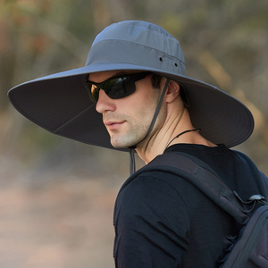 Châu Âu Người Đàn Ông Mỹ Của Mùa Hè Giản Dị Xô Hat Với Mở rộng vành Chống Thấm Nước Mặt Trời Bảo Vệ Cho Cross-Biên Giới Leo Núi - Product Image 2