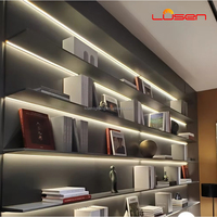 LS-257 gros Led ligne lumière intégrée en forme de U profil en aluminium fente de lampe avec diffuseur Extrusion profilé en aluminium 18*15mm