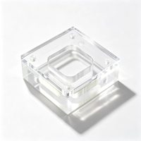 Boîte de présentation magnétique moderne en acrylique transparent écologique SEO CORE pour diamants, pierres précieuses, cristaux et pierres en vrac