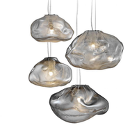 Suspension moderne et épurée à tête unique pour hôtel et cuisine, style nuage, luminaires suspendus, lustres