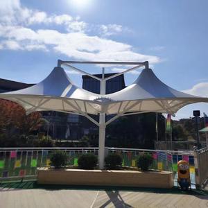 Pvdf Membraanstructuur Schaduw Dak Luifel Tenten Voor Hotel Speeltuin & Landschap Architecturale Trekmembraanstructuur Schuur - Product Image 2