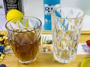 Copas de <span class=keywords><strong>Whisky</strong></span> y Vino de Cristal Transparente Hechas a Mano, Minimalistas, Sin Tallo, Reutilizables, de Alta Calidad, Personalizadas - Product Image 2