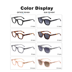 Personalizado Luxo Unisex Acetato Óculos Optical Frame Retro Estilo Diamond Face Shape Match Homens Mulheres Leitura Óculos Eyewear - Product Image 3