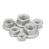 Classe M20 M24 Grade 4.8 8.8 10. Écrou à bride hexagonale dentelé en acier au carbone 9 12.9 galvanisé à chaud (HDG) DIN6923