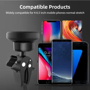 Car Phone Mount Strong Magnetic Air Vent Phone Holder Compatible mit Most Smartphones With 4 Metal Plates
