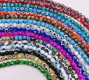Glass Beads crystal jewelry 4-12mm large blue evil eye beads for Jewellery Making