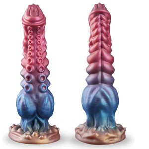 Fantasy Monster Alien Tentacule Gode Énorme <span class=keywords><strong>Noeud</strong></span> Silicone Plug Anal avec Ventouse Doux Adulte <span class=keywords><strong>Cadeau</strong></span> De Noël pour G-Spot Femmes - Product Image 1