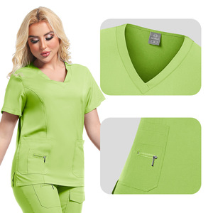 Hospital Scrub Uniform Split Set Unisex Moisture Wicking All Sizes Available - Product Image 2