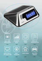Écran solaire externe Affichage numérique universel TPMS Capteur pour voitures Universel avec 4 capteurs et écran LCD