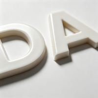 Letras de Espuma de PVC Cortadas con Láser Personalizadas, Alfabeto de Plástico Tallado en 3D para Logotipo de Tienda o Empresa