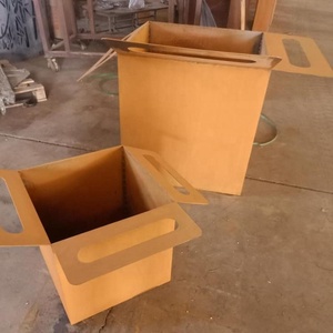 Jardinières en <span class=keywords><strong>acier</strong></span> corten résistant aux intempéries / Pot de fleurs de jardin en <span class=keywords><strong>acier</strong></span> rouillé Jardinières de jardin en corten à vendre - Product Image 4