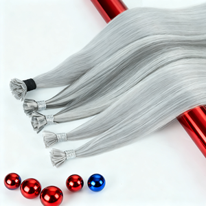 <span class=keywords><strong>Extensiones</strong></span> de Cabello con Punta Plana de Queratina, Cabello Humano Virgen Saludable, Super Double Drawn, Ombre Balayage, Gran Venta 2025 - Product Image 1