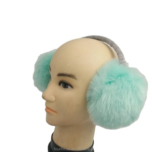 高品質女性のフェイクファーイヤーマフ小さなMOQ冬暖かい快適なイヤーマフ卸売 - Product Image 2