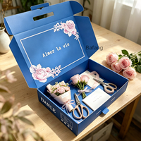 Boîte d'emballage cosmétique pliable, résistante aux chocs, en carton ondulé, écologique, recyclable, imprimée sur mesure, pour les produits de beauté des cils