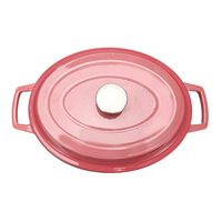 Nouvelle annonce : Cocotte ovale classique en fonte émaillée avec couvercle, compatible four