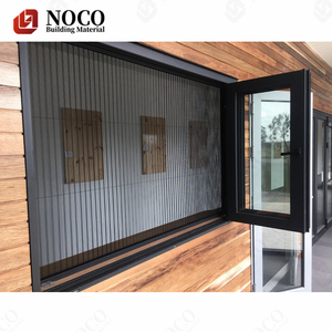 Balcón Último diseño <span class=keywords><strong>Toldo</strong></span> de acordeón Ventana plegable de aluminio Ventanas de vidrio plegables verticales - Product Image 5