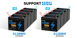 Batterie au lithium fer phosphate LiFePO4 12,8 V 100 Ah à cycle profond, durée de vie de 4000 cycles, pour UPS, moteur électrique de pêche à la traîne - Product Image 6