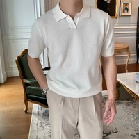 Camiseta de Manga Corta para Hombre, Cuello en V, Tejido Fino de Verano, Estampado Informal, Spandex/Poliéster, 250 Gramos, Secado Rápido, Transpirable