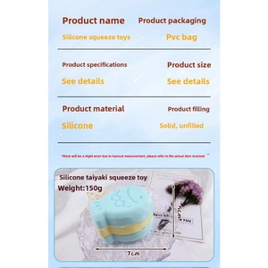 Jouet Squishy Alimentaire en Gros, Simulation de Gaufre et Biscuit Cuit à la Vapeur en Silicone de Qualité Alimentaire, Balle à Presser Sensorielle Anti-Stress, Vente en Gros Direct Usine - Product Image 5