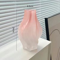 Leicht Luxuriöse Moderne Kreative Umweltfreundliche Handgefertigte Glasvase Mattiert Grün für Blumen und Lilien