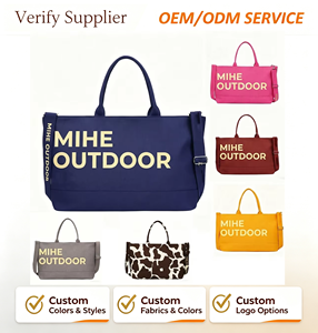 Borsa Tote in Tela Personalizzata di Nuova Tendenza, Grande Capacità, Resistente, Monocolore, Borsa a Tracolla <span class=keywords><strong>da</strong></span> Viaggio per <span class=keywords><strong>Donne</strong></span> - Product Image 1