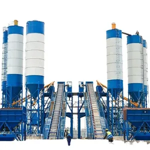 Good Quality 130 to 180m3/h Batching Sand Stone Cement Plant HZS180 for Bridge Mounted Concrete Distributor