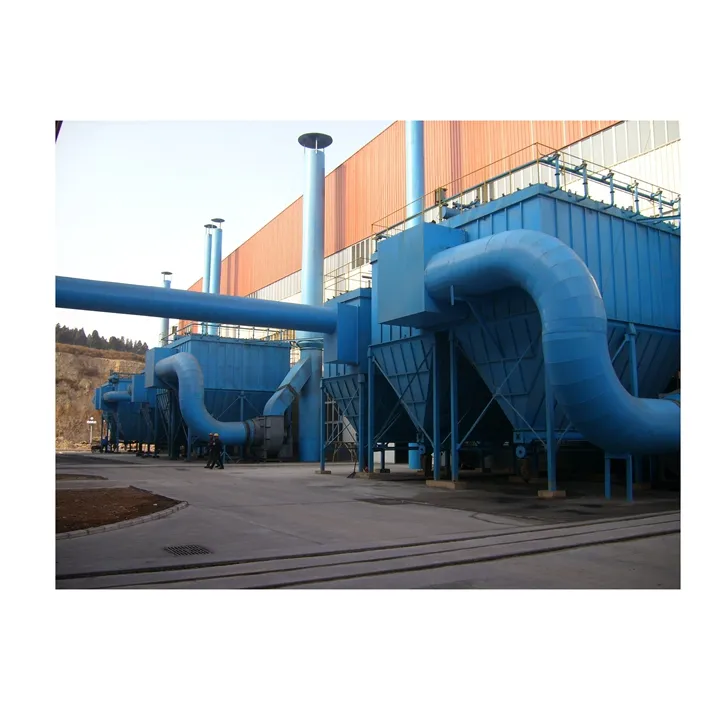 Steel Plant Dust Collection System Air Filter Bags 1000 KW Fan Smoke Sucker Electrostatic Precipitators ESP Dust Collector