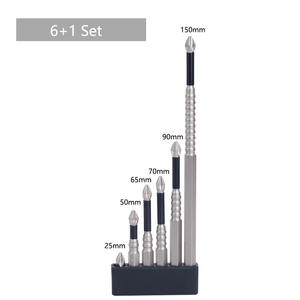 Magnetische Kruiskopschroevendraaierbits Set-Ph2 Gelegeerd Staal 1/4 Inch Zeskantschacht, Antislip Extra Lang 25-150Mm - Product Image 3