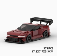 MOC City Famous 302 Red Sports Super Racing Car Model 1:35 Scale Plastic DIY Assembly Bricks Building Blocks Sets for Unisex
