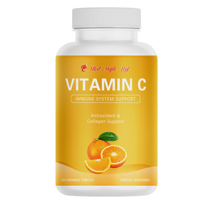 Tabletas Masticables de Vitamina C 500mg |   Apoyo al Sistema Inmunitario, Antioxidantes y Colágeno con <span class=keywords><strong>Bioflavonoides</strong></span> Cítricos - Product Image 1