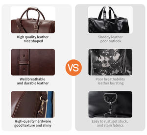 Sacs de voyage en cuir PU de créateur, unisexes, pour le sport, imperméables, grande capacité 36-55L, vente en gros - Product Image 5