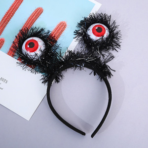 Diadema de ojos espeluznantes de Halloween, accesorio de fiesta de dibujos animados de plástico para disfraces - Product Image 4