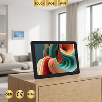 Personalización ODM, Monitor Táctil Comercial con Panel IPS Full HD de 14 Pulgadas, Entrada de CC de 12 V, Táctil Capacitivo de 10 Puntos, Sistema Operativo Android 14