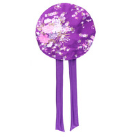 Bonnet de nuit en satin de soie imprimé floral pour femmes, avec long lien réglable, mignon et pratique pour protéger les cheveux