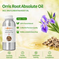 Huile absolue de racine d'iris 100% pure naturelle, parfum frais, huile essentielle extraite au CO2 pour parfum, soin de la peau, aromathérapie, tous types de peau