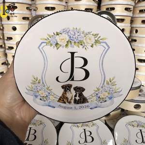 Instruments <span class=keywords><strong>de</strong></span> <span class=keywords><strong>musique</strong></span> pour l'église : Ensemble complet <span class=keywords><strong>de</strong></span> tambourins en bois <span class=keywords><strong>de</strong></span> 6 pouces pour la marche et les mariages, tambourin <span class=keywords><strong>de</strong></span> danse <span class=keywords><strong>de</strong></span> mariage - Product Image 4