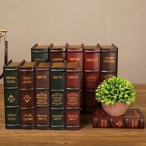 Set de Libros Falsos Retro, Caja de Almacenamiento para Escritorio, Decoración para Oficina y Hogar, Adorno para Librería, Material MDF - Product Image 4