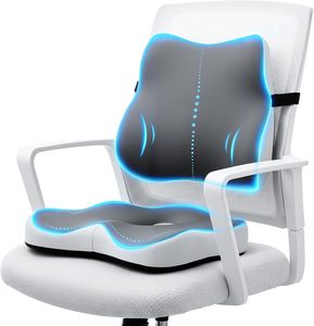 Orthopedic Lumbar <b>Support</b> Cushion Memory Foam Office Car <b>Chairs</b> Ergonomic Design Breathable Washable Customizable Lower <b>Back</b> - Product Image 1