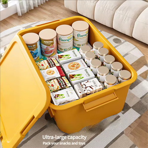 Direct Factory <b>Extra</b> <b>Large</b> Plastic Storage Box with Front Open Window Baby Clothing Organizer for Toys and Bedding - Product Image 2