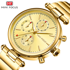 MINI FOCUS 0494L orologio luminoso al quarzo cronografo sportivo di lusso in acciaio inossidabile per le donne orologi moda <span class=keywords><strong>24</strong></span> <span class=keywords><strong>ore</strong></span> su <span class=keywords><strong>24</strong></span> - Product Image 2